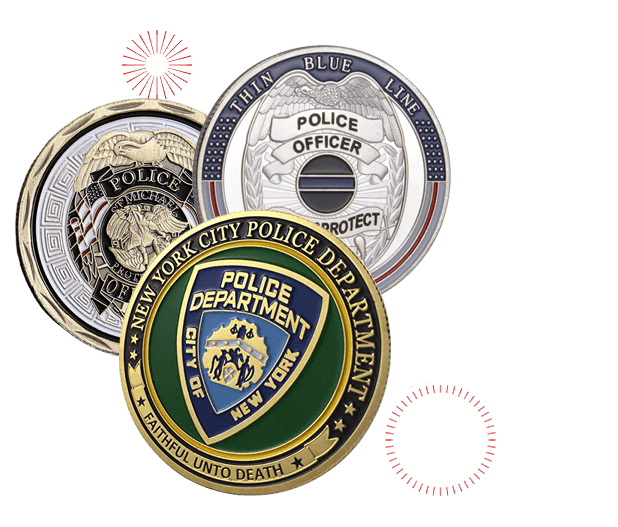 police challenge coins