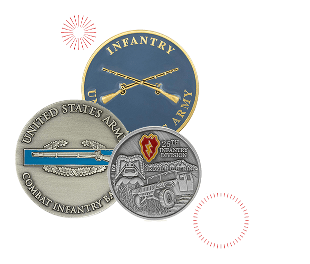 Army Infantry Challenge Coins 2